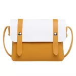 Fashion Korean Version Women bag Patchwork Color Imitation Leather Women Shoulder bag Croosbody bag Casual Women handbag