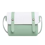 Fashion Korean Version Women bag Patchwork Color Imitation Leather Women Shoulder bag Croosbody bag Casual Women handbag