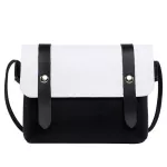 Fashion Korean Version Women bag Patchwork Color Imitation Leather Women Shoulder bag Croosbody bag Casual Women handbag