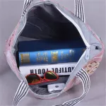 Fashion design Cartoon Printed Women's Casual Tote Women Daily Use Female Shopping Bag Ladies Single Shoulder Handbag Simple Bea