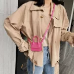 Fashion Girls Leather Coin Purse Women PU Letter Ladies Mini Shoulder Crossbody Bags Small Wallet Box Flap Accessories Handbags