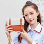 Fashion Korean Version Women bag Patchwork Color Imitation Leather Women Shoulder bag Croosbody bag Casual Women handbag