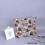 Fashion Design Cartoon Printed Women's Casual Tote Women Daily Use Female Shopping Bag Ladies Single Shoulder Handbag Simple Bea