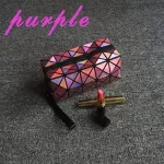 Fashion Geometric Folding Make Up Bag Laser Pu Cosmetic Bag Casual Women Makeup Case Toiletry Bag