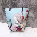 Fashion Cartoon Pattern Women Totes Designer Handbags Luxury Pu Leather Shoulder Messenger Bag Large Capacity Shopping Bag Purse