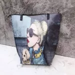 Fashion Cartoon Pattern Women Totes Designer Handbags Luxury Pu Leather Shoulder Messenger Bag Large Capacity Shopping Bag Purse
