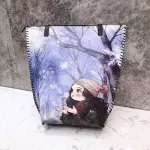 Fashion Cartoon Pattern Women Totes Designer Handbags Luxury Pu Leather Shoulder Messenger Bag Large Capacity Shopping Bag Purse
