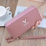 Fashion Long female Purse Women Wallet Credit Holders women Retro Double Zipper women's Wallets Large Capacity PU leather Purse