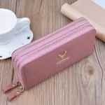Fashion Long female Purse Women Wallet Credit Holders women Retro Double Zipper women's Wallets Large Capacity PU leather Purse