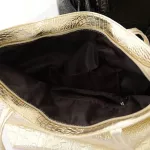 Crocodile Tote Bag Large Pu Leather Women Oulder Bags Ladies Silver Gold B Handbag Fe Ng Handbags Sac