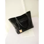 Crocodile Tote Bag Large Pu Leather Women Oulder Bags Ladies Silver Gold B Handbag Fe Ng Handbags Sac
