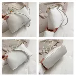 กระเป๋าทรงเหลี่ยม เรียบๆ กระเป๋าใบยาว กระเป๋าหนัง หนังนิ่ม กระเป๋าสะพายไหล่ สไตล์มินิมอล กระเป๋าแฟชั่น กระเป๋าผู้หญิง