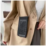 กระเป๋าใส่โทรศัพท์ วิ้งๆ กระเป๋าทรงเหลี่ยม กระเป๋าสะพายข้าง กระเป๋าแฟชั่น ใบเล็ก สายโซ่กระเป๋าผู้หญิง