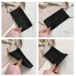 กระเป๋าใส่โทรศัพท์ วิ้งๆ กระเป๋าทรงเหลี่ยม กระเป๋าสะพายข้าง กระเป๋าแฟชั่น ใบเล็ก สายโซ่กระเป๋าผู้หญิง