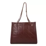 Top -shaped bag, shoulder shoulder shoulder, elegant style PU leather, medium sized leather, embroidered leather, lightweight chain, GBIWANT