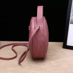 Design Fashion Women Round Bag Leather Women's Circular Crossbody Shoulder Messenger Bags Ladies Purse Female Bolsa Handbag