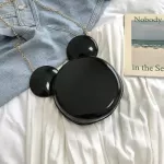 Disney Cartoon Princess Lady Handbag Shoulder Women PU Fashion Bag Messaleger Mouse Cute Round Bag Minnie Purses