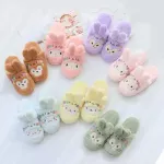Duffy Bear Stellalou HelloKitty My Melody Cinnamoroll PomPomPurin Slippers Winter for Women Girls Cartoon Indoor Plush Slippers