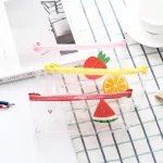 eTya Women Small Transparent Clear Makeup Bag PVC Zipper Cosmetic Organizer Bag Student Students School Pencil Bag Case Pouch