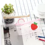 eTya Women Small Transparent Clear Makeup Bag PVC Zipper Cosmetic Organizer Bag Student Students School Pencil Bag Case Pouch