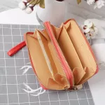 Double Zipper Wallet Bag For Women Female PU Leather Long Phone Card Holder Coin Pocket Clutch Purses Money Bags Fashion Handbag