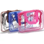 eTya Transparent PVC Bags Travel Organizer Clear Makeup Bag Women Cosmetic Bag Beauty Case Toiletry Tote Make Up Pouch Wash Bags
