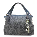 Fashion Ladies Hollow Out Handbag Floral Print Shoulder Bags Ladies Leather Openwork Carved Wild Tote Bags Bolsa Feminina