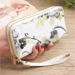 Fashion Floral Ladies Women Leather Wallet Long Zip Purse Card Holder Case Clutch Phone Handbag