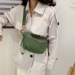 Fashion New Brand PU Leather Chain Waist Bag Bananka Bag on A Belt Leisure Fanny Pack Women Satchel Belly Band Belt Bag