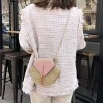 Fashion Hexagon New Mulit Style Straw+PU Chain Messenger Bags Women Summer Rattan Handmade Woven Beach Boho Bags bolso feminina