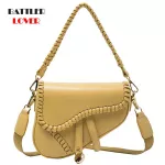 New Style Women Oulder Crossbody Bag Wern Style Square Sg Handbag For Fe Envelope Saddle Bag