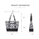 Ca Ladies Nylon Handbag Letter Pattern Oulder Bag Large Capacity Waterproof -Handle Bags
