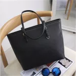 Big Bag Women Pu Leather Handbag Brief Oulder Bag B White Large Capacity Luxury Tote Oer Bag Designer