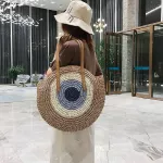 Round Straw Bags Women Mmer Rattan Bag Handmade Wen Beach Cross Body Bag Circle Bohia Handbag Bi Bolso Pa