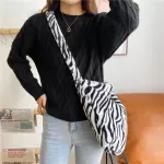 Soft H Women Mesger Bag Vintage Patten Ladies Oulder Bags Large Capacity Students Girls Furry Tote Se Handbags