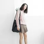 Autumn Winter Women Won Canvas Oulder Bag Ladies Vintage Plaid Handbag Totes Fe Cn Wool Cloth Ng Bags