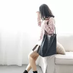 Autumn Winter Women Won Canvas Oulder Bag Ladies Vintage Plaid Handbag Totes Fe Cn Wool Cloth Ng Bags