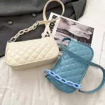 PU Leather Oulder Baguette Bag for Women Handle Bag Women Retro Handbag Vintage Bags Fe sml Chain Handbags and SE