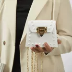 Winter New Wild Mini Elly Bag Solid Cr Chain Crossbody Oulder Bag Hi Quity Leather Handbags And Se