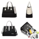 Ladies Hand Bags Patchwor Oulder Office Wor Pu Leather Bag Fe Ca Solid Cr Bags Lady Mesger Bag