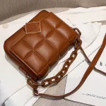 Women's Bag Autumn Winter New Fe Literary Single-Oulder Bag Chain Design Cross-Body Bag Trend Women's Bag Bolsos Sac
