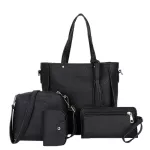 Thinthendo 4pcs Women Lady Handbag Oulder Bags Tote Se Mesger Satchel Set