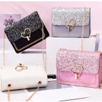 Women Bag Crossbody Bags for Women Cute Chain Handbag Glitter Sequins Women Leather Bog Bolsa Fina