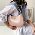 Style Solid Cr Pu Leather Oulder Underarm Bag For Women Mmer Handbags And Ses Fe Travel Totes