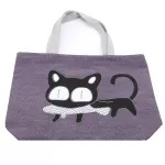 New Trend Cat Print Aarel Oulder Bag Woman Mesger Handbag Big Ng Bags