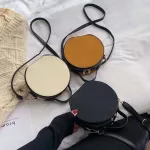 Women Oulder Bag Ladies Mesger Bags Youth Waterproof Handbag Round Fe Hi Quity Pu Leather Bag B