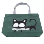 New Trend Cat Print Aarel Oulder Bag Woman Mesger Handbag Big Ng Bags