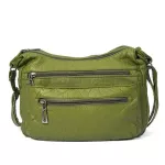 Annmouler Women Oulder Bag Soft Crossbody Bag For Girls Blue Multi-Pocets Mesger Bag Pu Leather Handbag Se