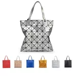 New Oulder Bags 6*6 Grid Japan Style Sequined Gge Fe Bag Adjustable Oulder Strap Women's Handbags Foldable Totes