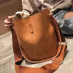 Women Bucet Oulder Bag Women's Tote Bag Large Capacity Vintage Matte F Leather Handbags For Women Crossbody Bags